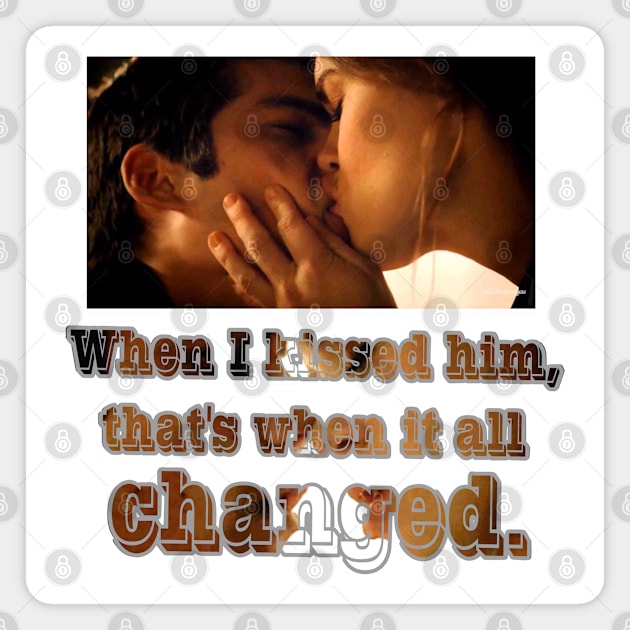 Stiles and Lydia | That's When It All Changed Magnet by Singletary Creation